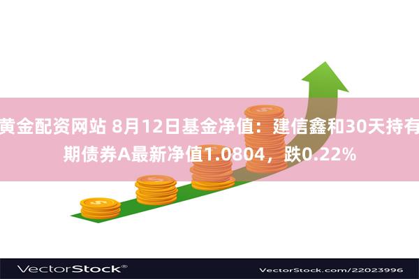 黄金配资网站 8月12日基金净值：建信鑫和30天持有期债券A最新净值1.0804，跌0.22%