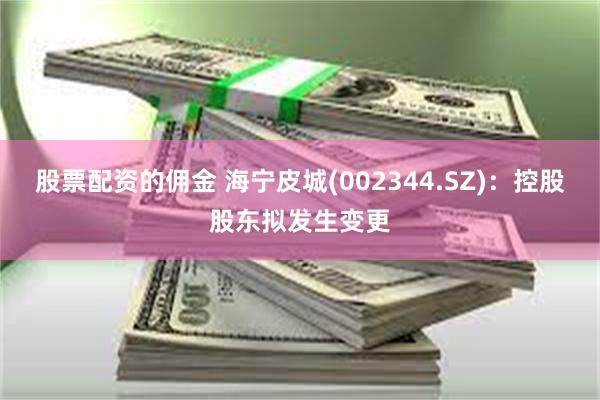 股票配资的佣金 海宁皮城(002344.SZ)：控股股东拟发生变更